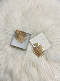 kenneth jaylane Gold Fan Drop earrings